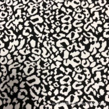 Jacquard 90% polyester 10% spandex stickat tyg